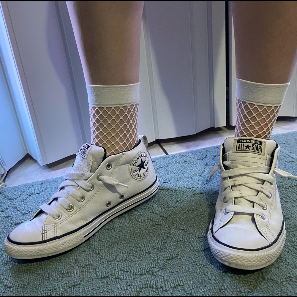 😎Faux Leather Converse😎